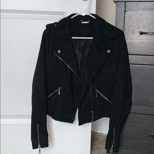 Jou jou Black Faux-Suede Jacket